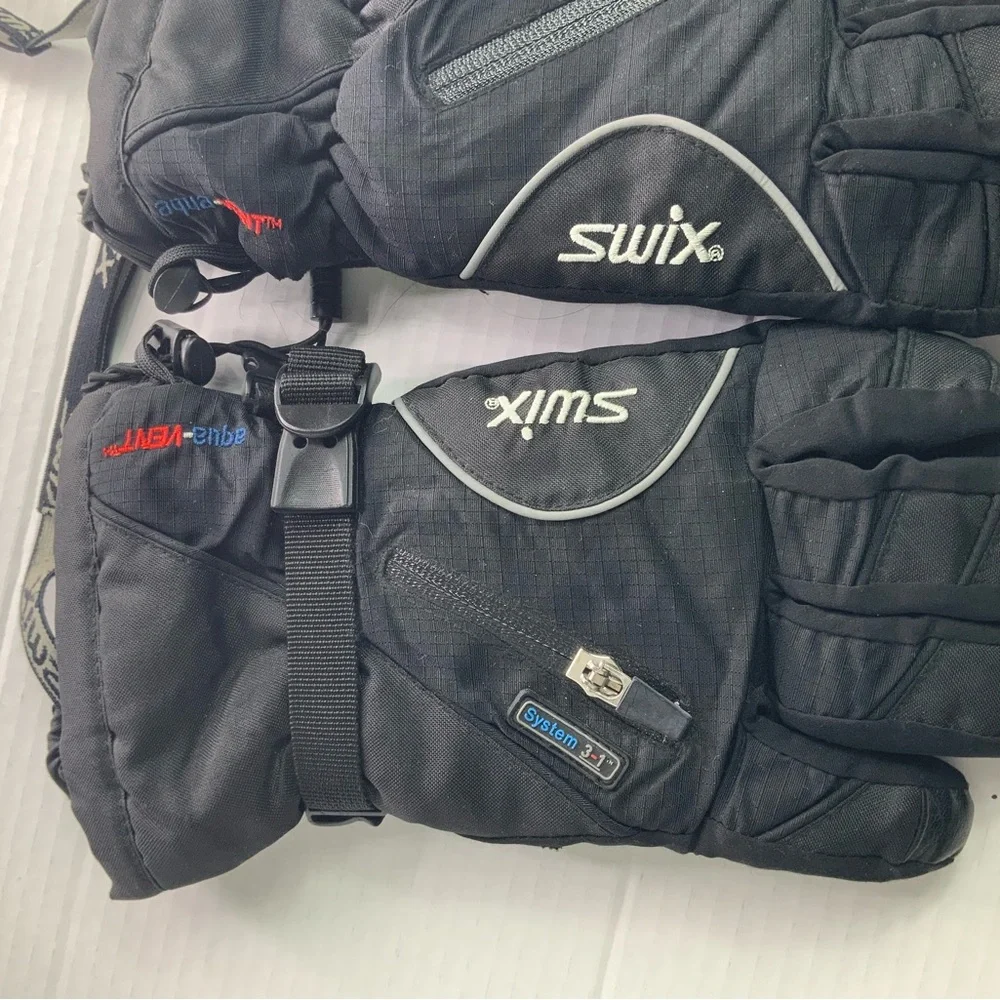 Swix System 3-in-1 Aqua-Vent Waterproof Ski Gloves - Black - Men’s - Picture 2 of 7